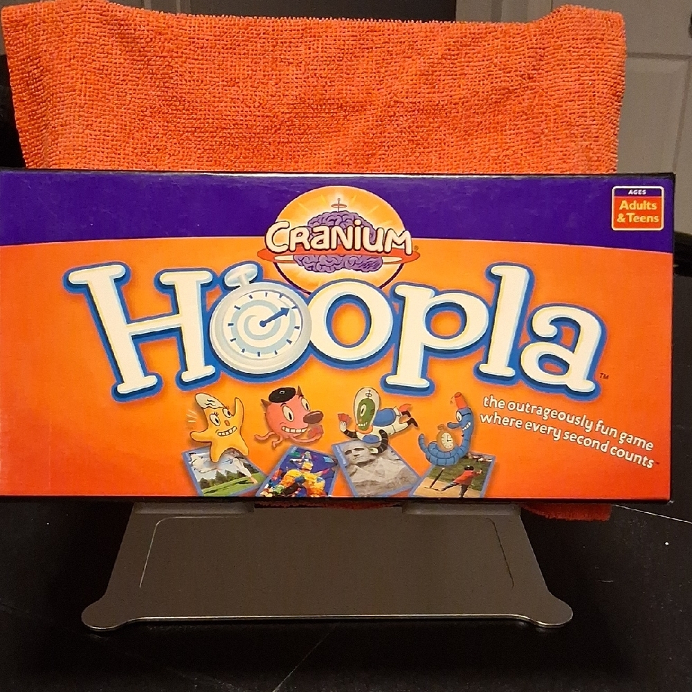 Cranium Hoopla Card Game - Vibrant Orange and Purple